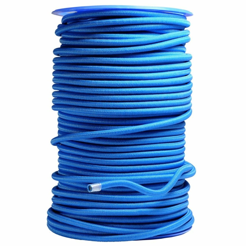 Sandow élastique bleu 60 mètres - qualité pro tecplast 9sw - diamètre 9mm