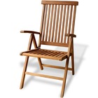 Chaise pliable de jardin bois de teck solide