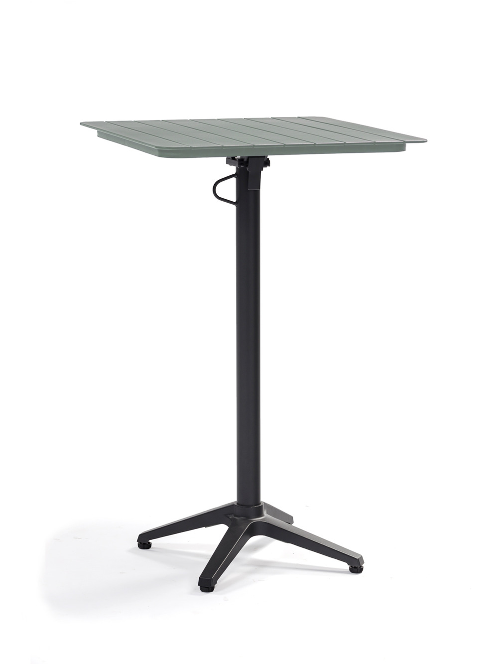 Mange-debout d'extérieur SPRING en aluminium thermolaqué, GRIS PIERRE