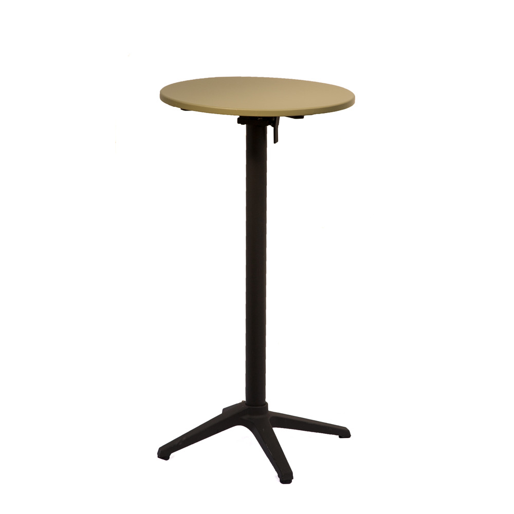 Mange debout ALICANTE, aluminium, plateau rond VERT JONC