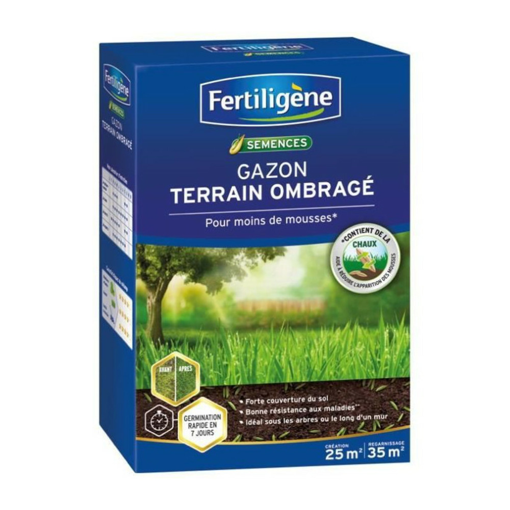 Gazon terrain ombragé pour moins de mousses - 875 g