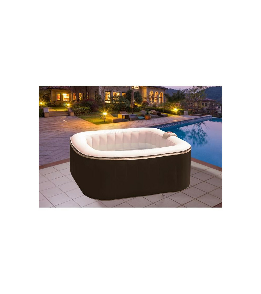 Sun spa spa gonflable carre lamine 4 personnes - 1,57 x 0,67 m