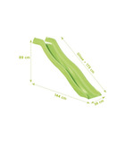 Glissiere de toboggan verte pour portique - 1,73m de glisse