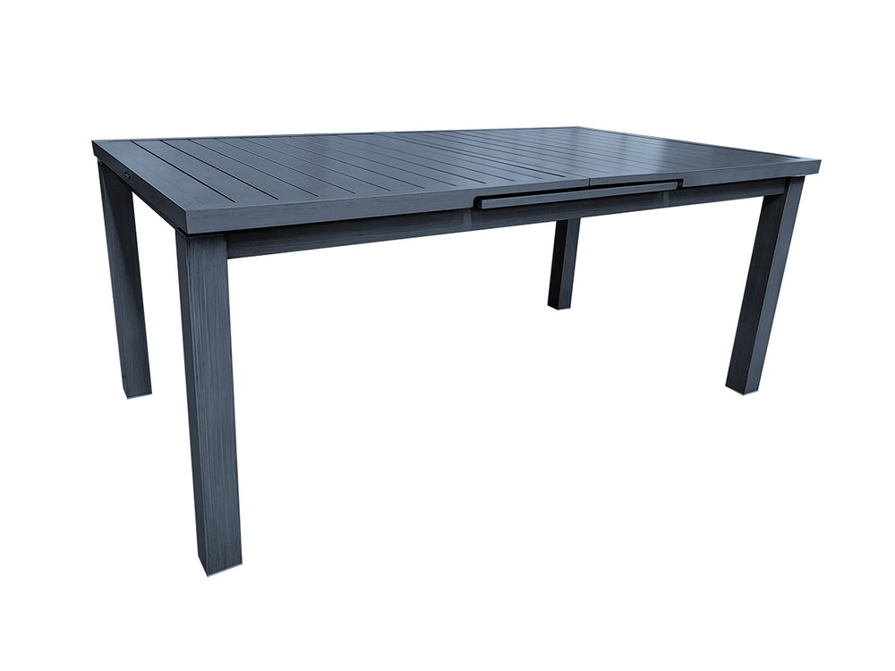 Table rectangulaire extensible santorin 8/10 personnes en aluminium finition uni