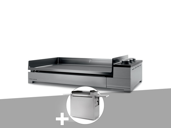 Plancha gaz premium 75 inox avec chariot