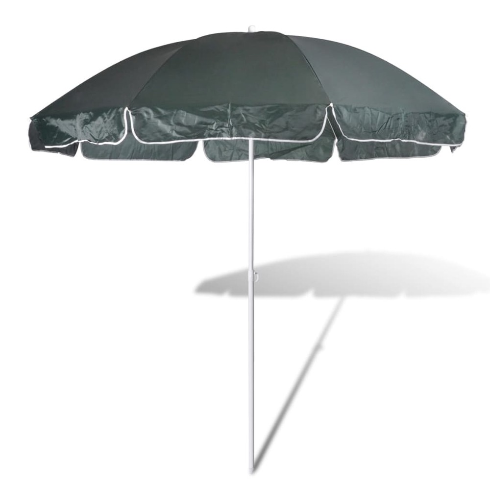 240cm parasol de plage vert