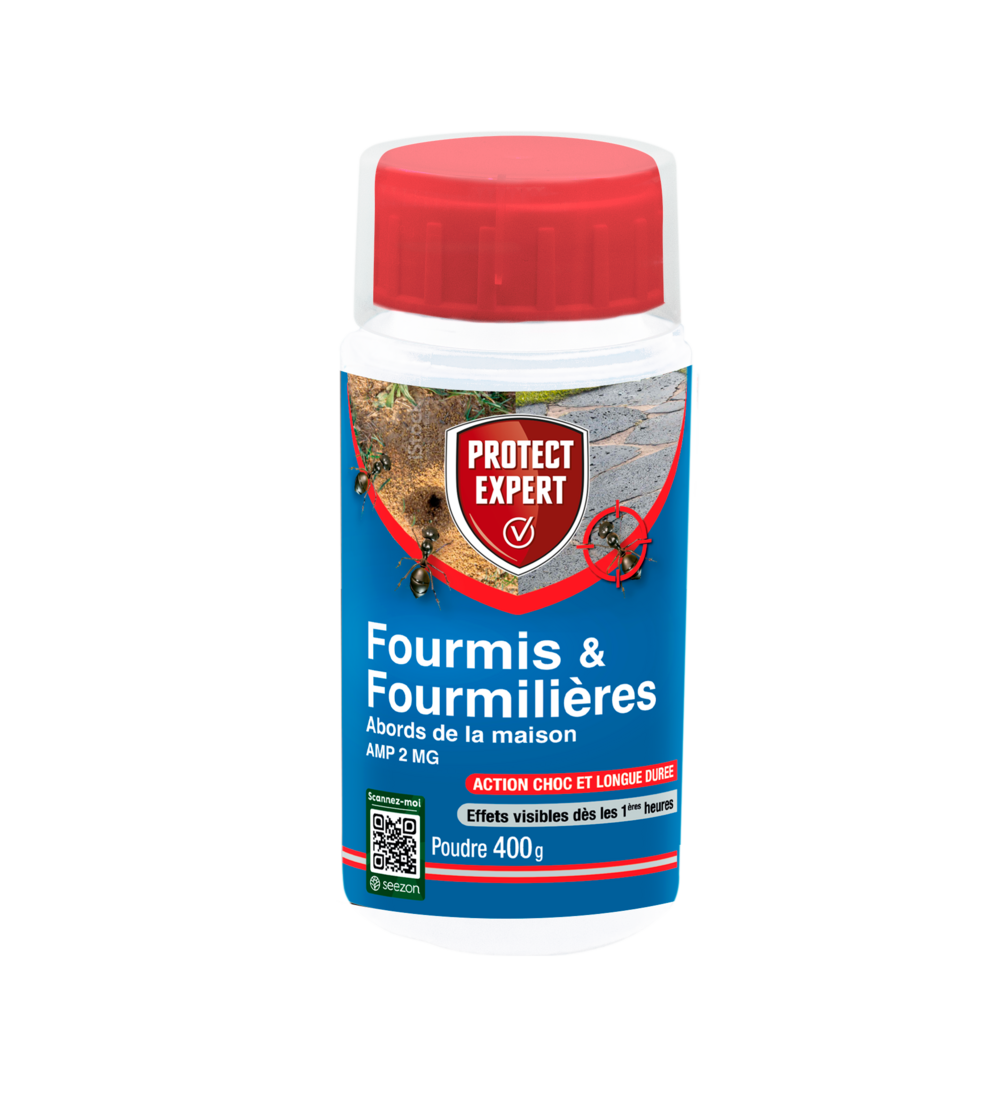 Anti fourmis & fourmilières- abords de la maison - action choc & longue durée - 400g