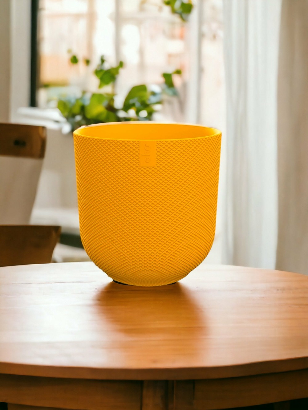 Cache-pot elho jazz jaune - d26 x h24
