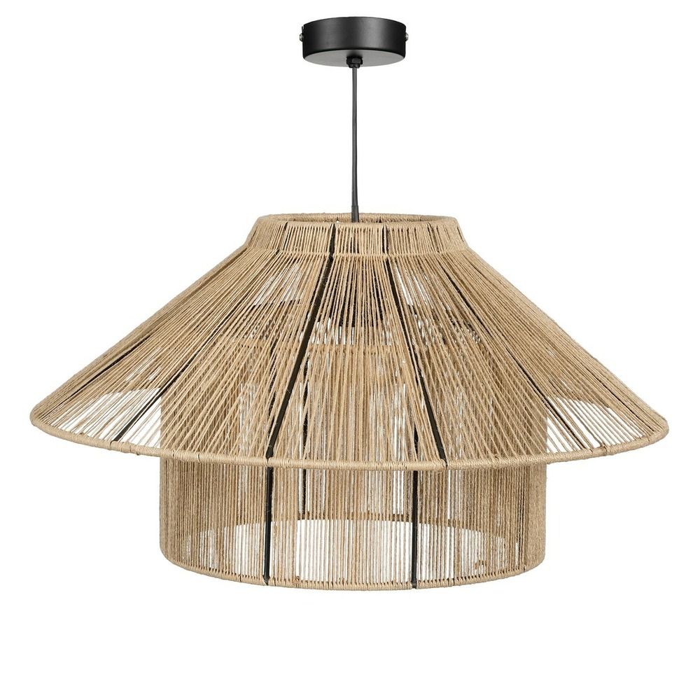 Mica decorations elsa lampe suspendue - h28 x ø50 cm - marron clair