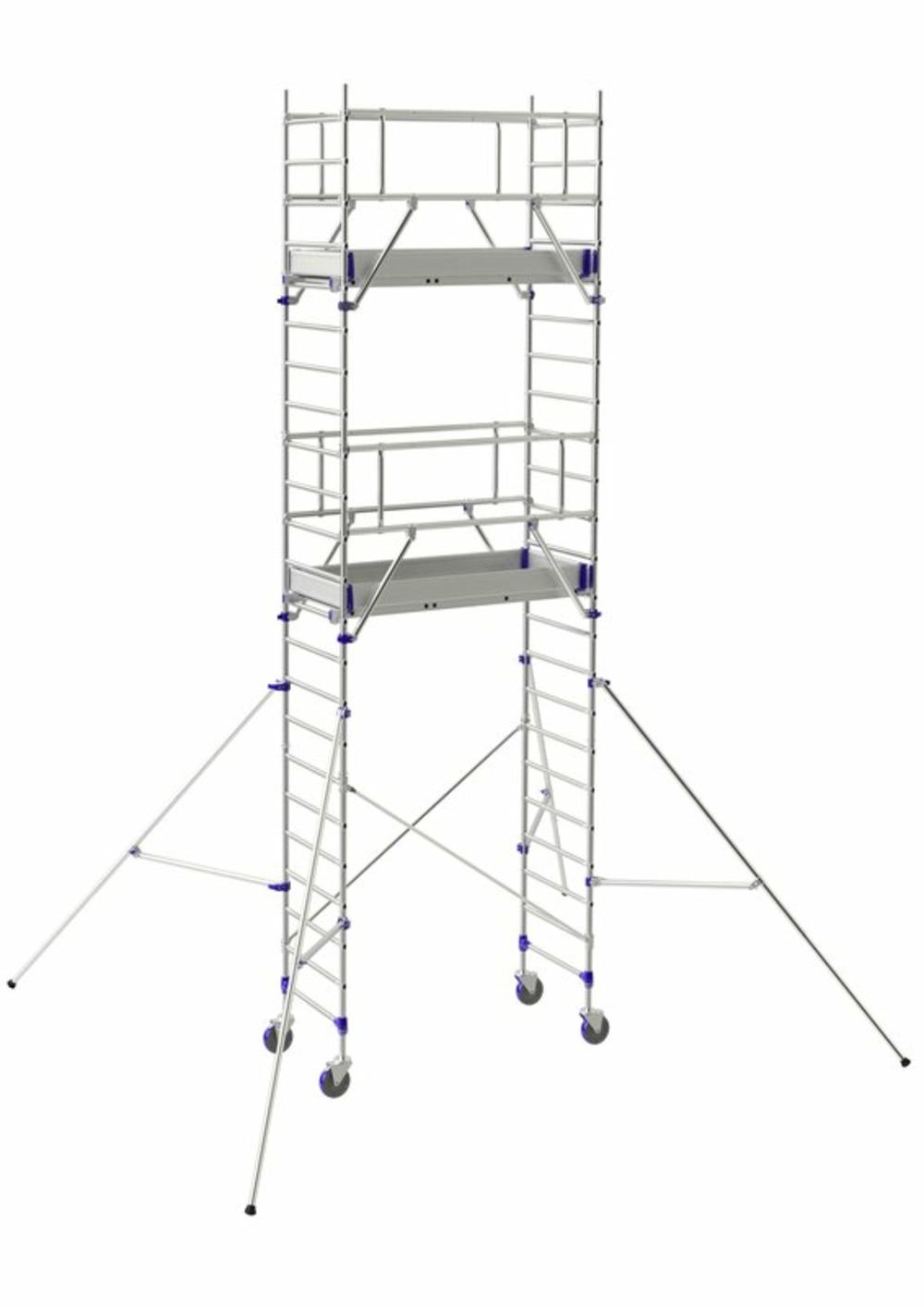 Echafaudage roulant totem 2 line 180 4m85 plancher (6m85 travail)