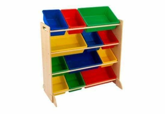 Meuble bacs de rangement couleurs vives