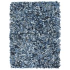 Tapis shaggy denim 160x230 cm bleu