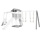 Axi beach tower aire de jeux avec toboggan en blanc, cadre d'escalade, 2