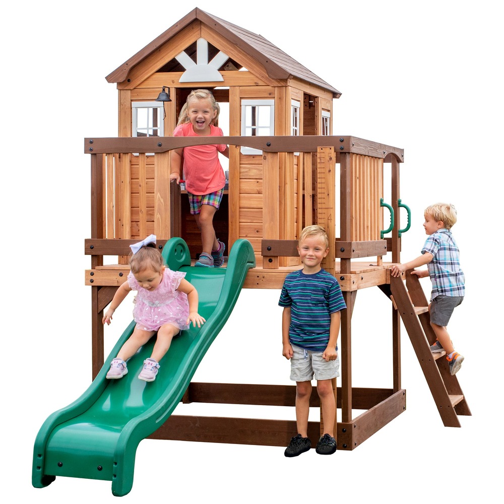 Backyard discovery echo heights maison enfant en bois