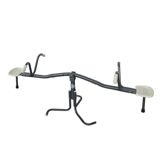 Axi bascule rotative en métal en anthracite & crème