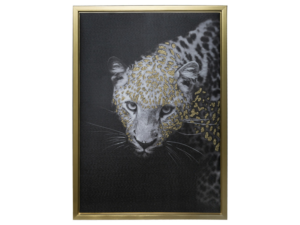 Suspension toile léopard 70x50cm - feeric christmas
