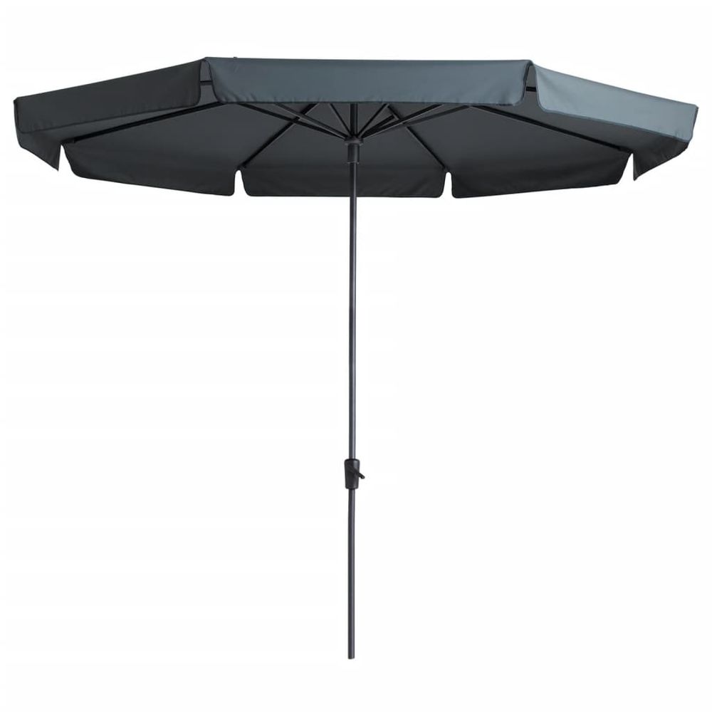 Parasol syros luxe 350 cm rond gris