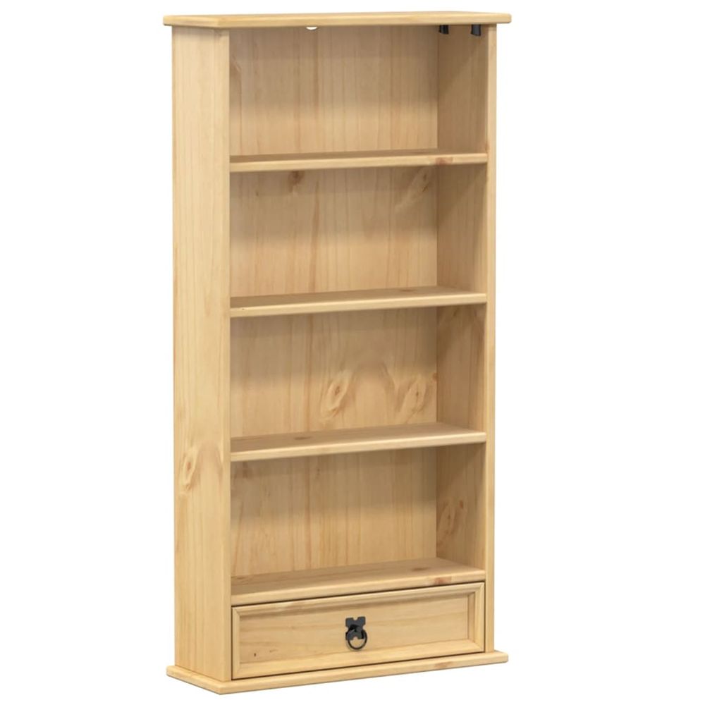 Armoire à cd corona 52x17,5x103 cm bois de pin massif