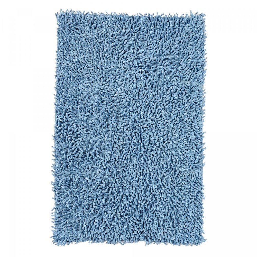 Tapis de salle de bain bleu 50x80 cm