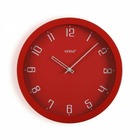 Horloge murale rouge polypropylène (4,3 x 30 x 30 cm)