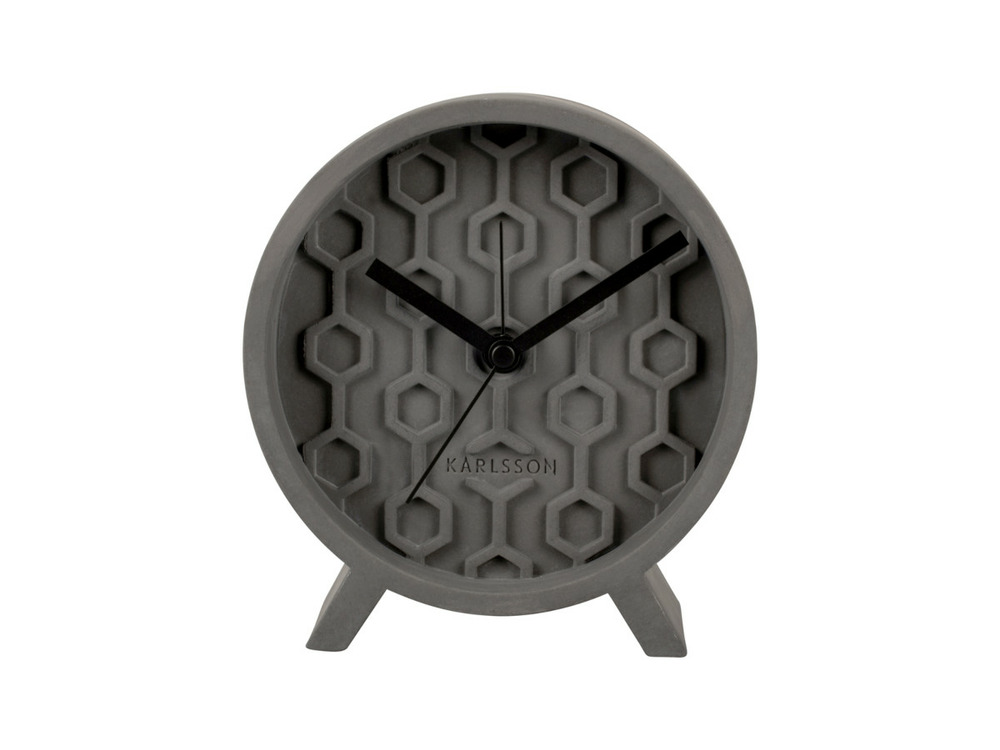 Réveil honeycomb gris foncé