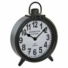Horloge de table  gris foncé fer (18.5 x 5.5 x 26 cm)