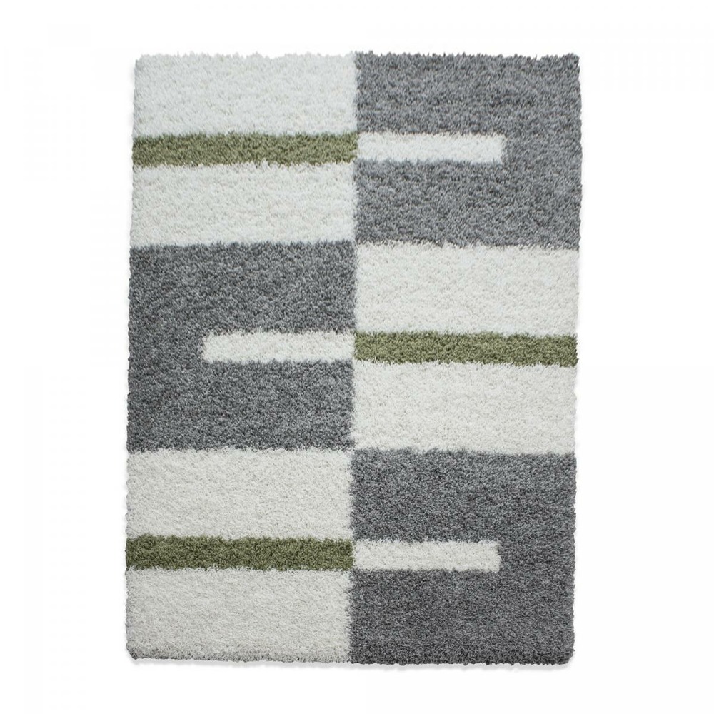 Tapis NANO FH69A Diamants, bouclé, tissé plat blanc / gris 200x290 cm Tapis NANO FH69A Diamants, bouclé, tissé plat blanc / gris 200x290 cm