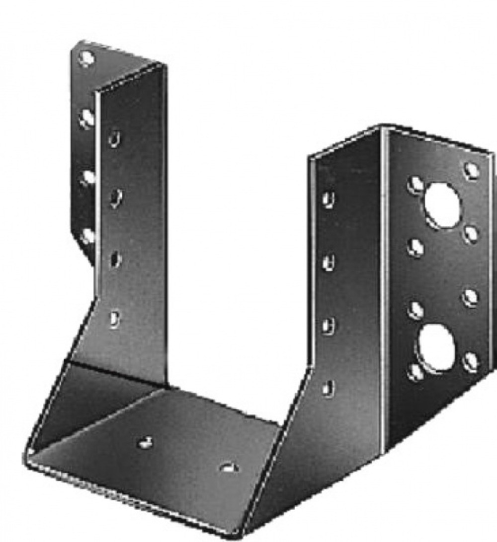 Support en u ailes extérieures galvanisé gah alberts, 70x125 mm