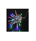Guirlande de noël 1000 leds - 8 fonctions - fil transparent transfo 50 m - multicolore