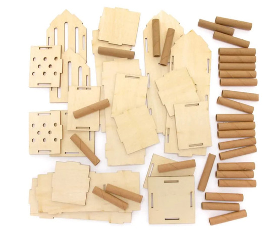 Kit à construire : 2 hôtels à insectes en bois