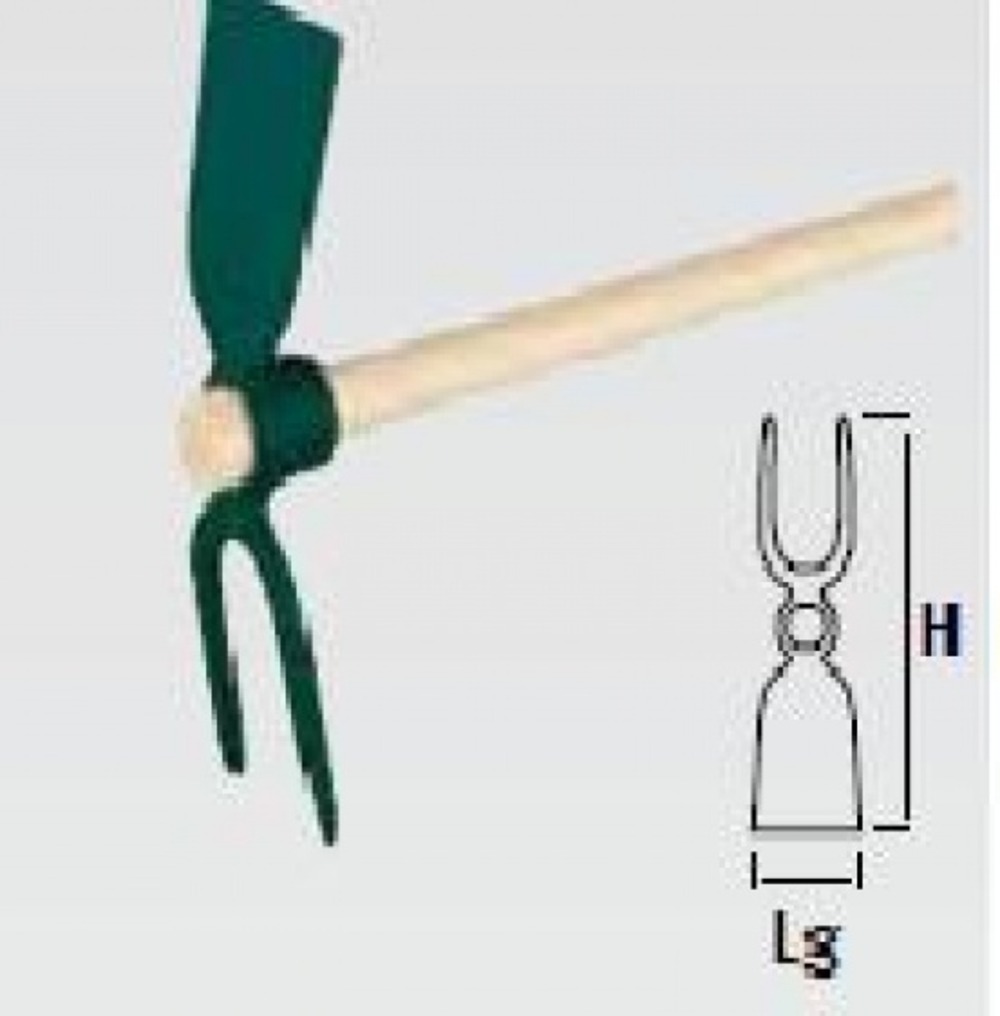 Serfouette forgée - panne et fourche 26 cm