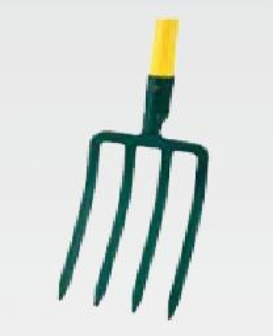 Fourche à bêcher à douille 4 dents - manche novagrip pomme 100cm