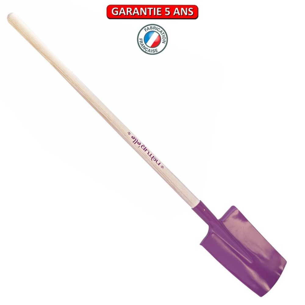 Bêche standard manche pomme 105cm- bêche 28cm - framboisine