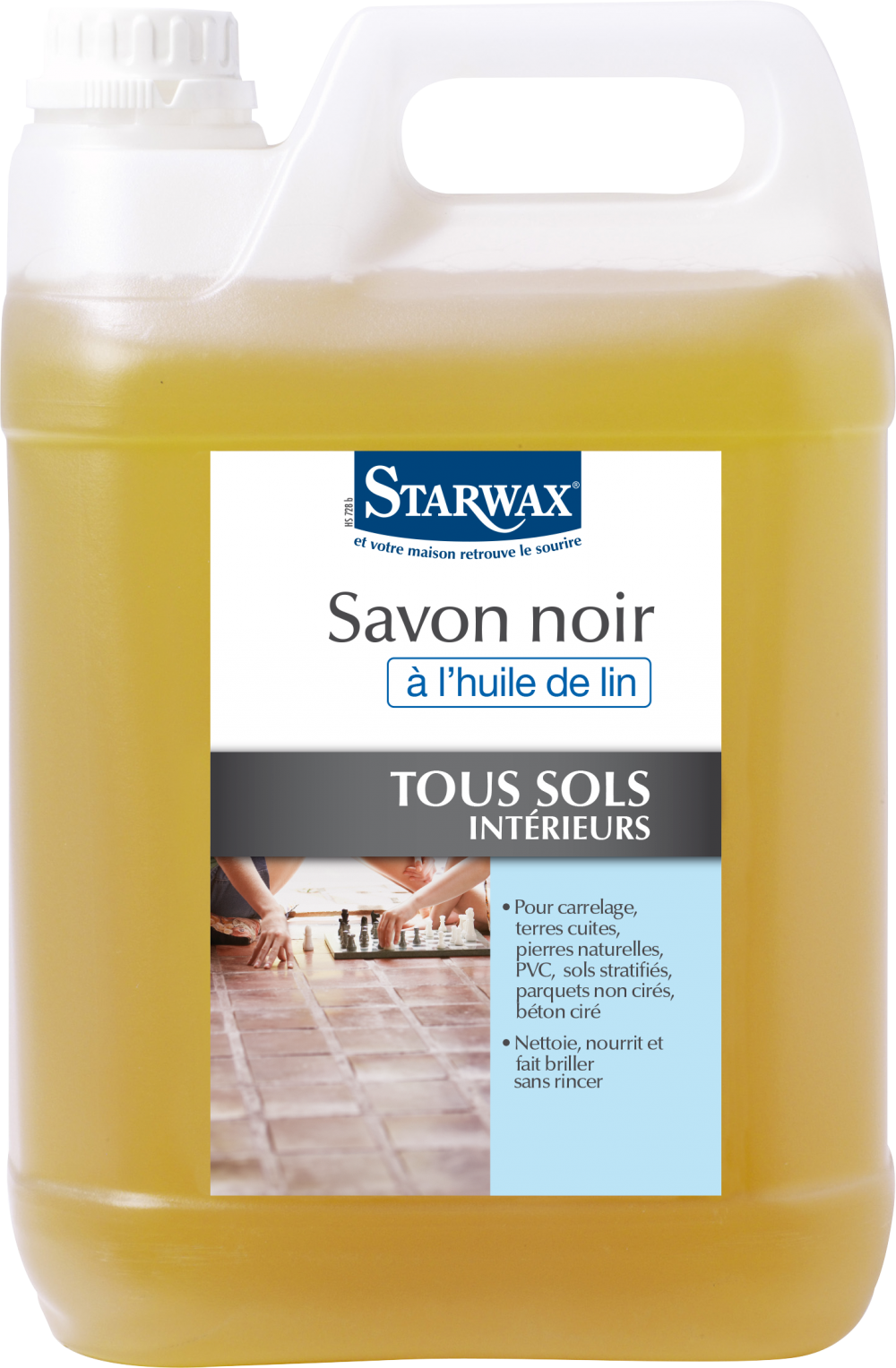 Savon noir à l'huile de lin starwax 5 l