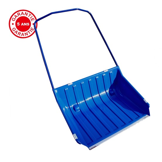 Traineau à neige polypro avec roulettes, outil pour le déneigement - 840 x 700