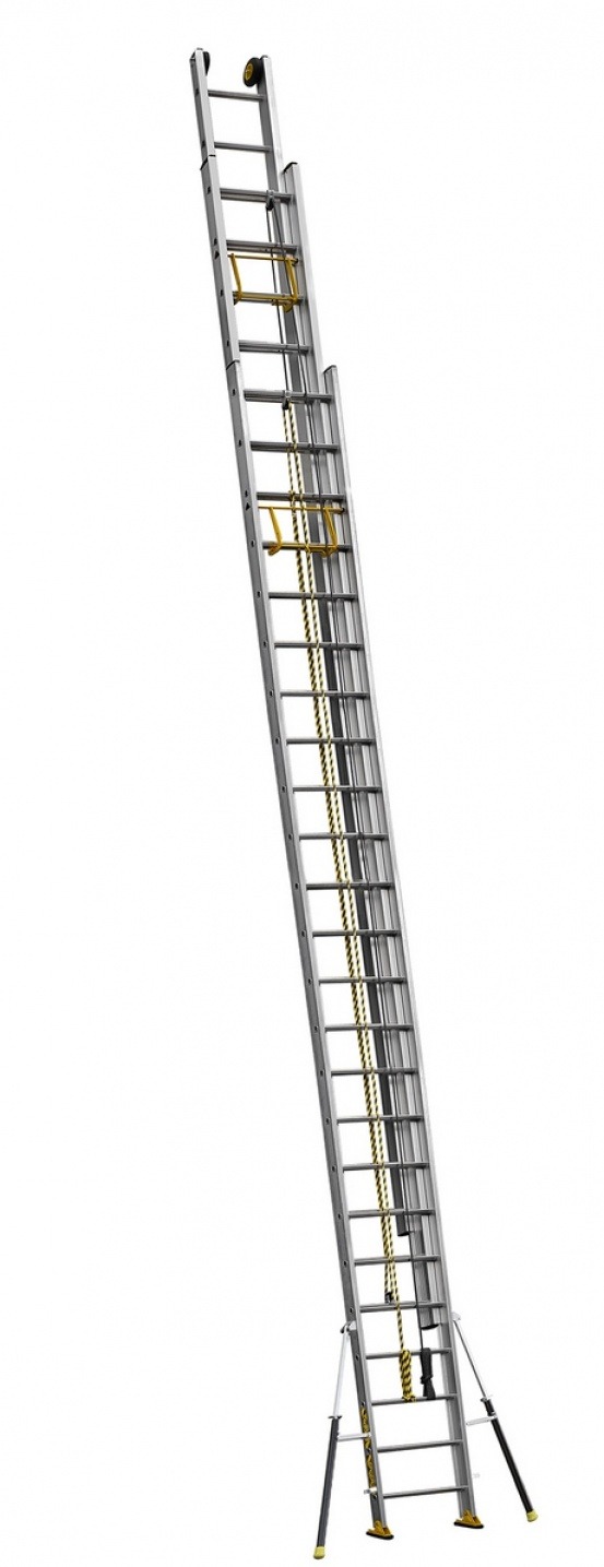 Echelle coulissante 3 plans à corde c3 stab' 6m85/17m35