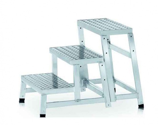 Marchepied industriel modulaire modulo step 3 marches - hauteur de travail 2,60m