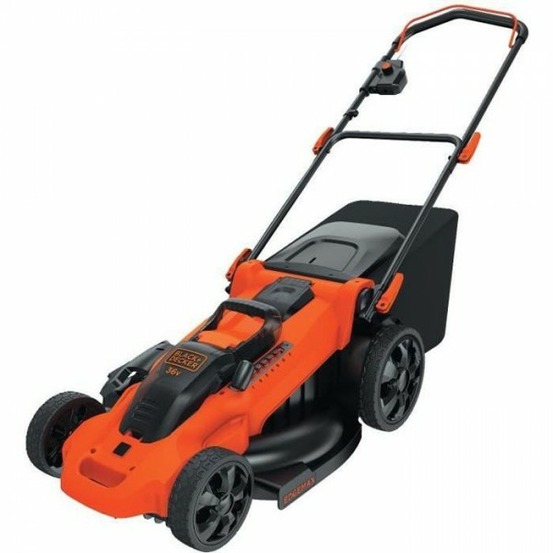 Tondeuse a gazon a gazon electrique sans fil 36v clma4820l2-qw - black+decker - 7 hauteurs réglables - fonction mulching