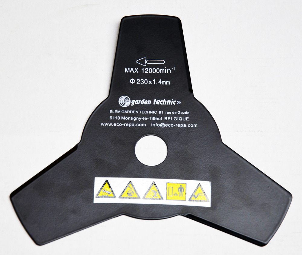 Lame 3 dents pour débroussailleuse elem garden
