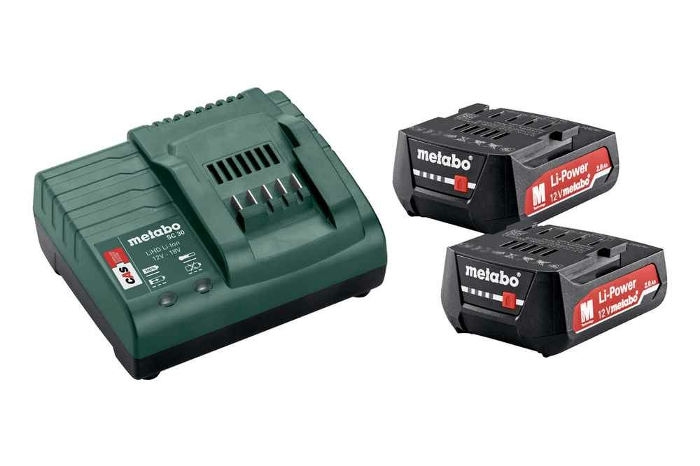 Pack énergie 12 v pack 2 batteries + chargeur - 2 x 2,0 ah li-power, sc 30