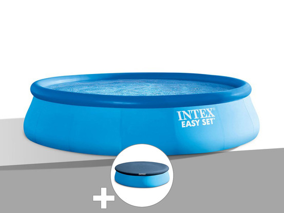 Kit piscine autoportée easy set 4,57 x 1,22 m + bâche de protection
