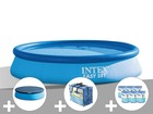Kit piscine autoportée  easy set 3,66 x 0,76 m + bâche de protection + bâche à b