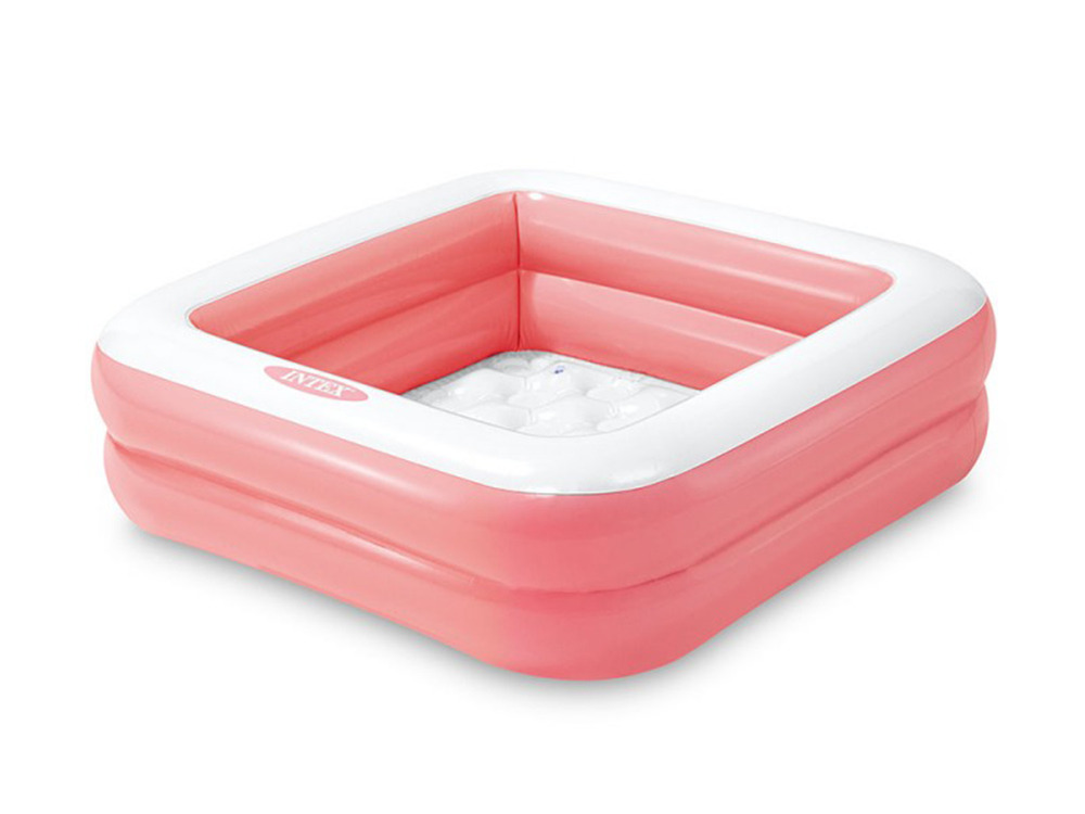 Piscine gonflable carrée rose