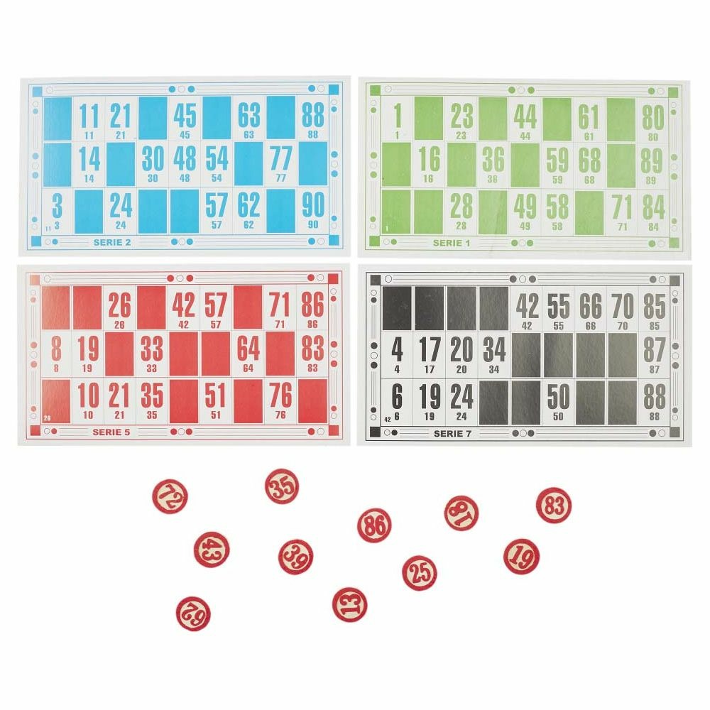 Jeu de loto 48 grilles 90 jetons