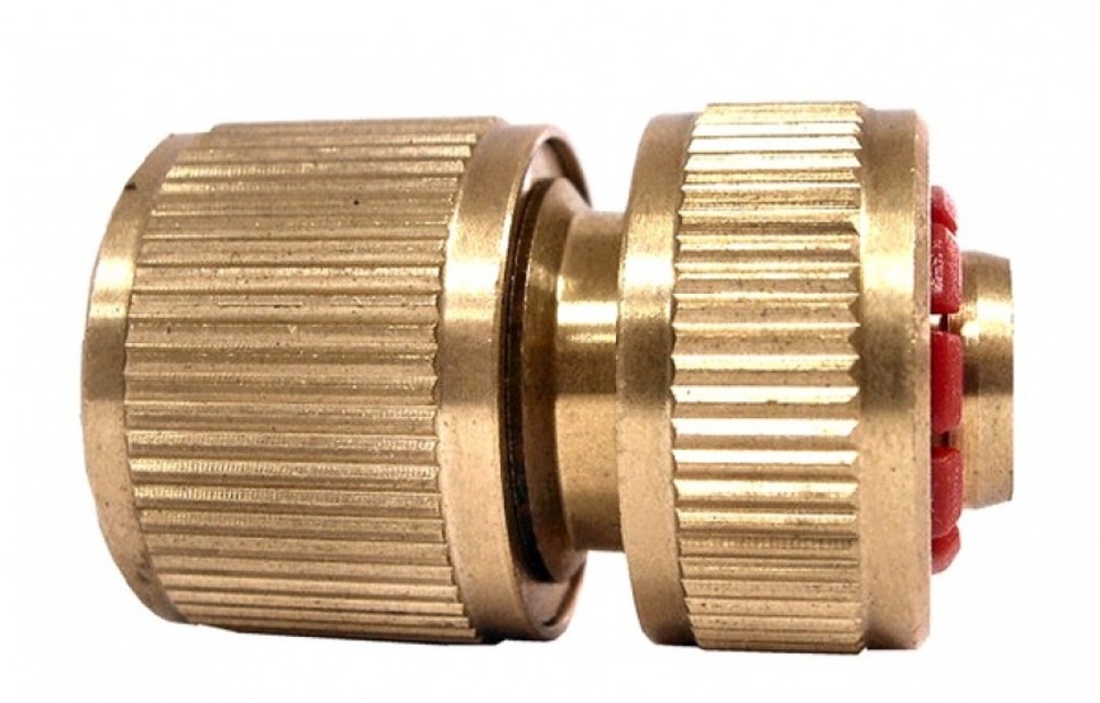 Raccord rapide rouge aquastop eco 3 billes ø15