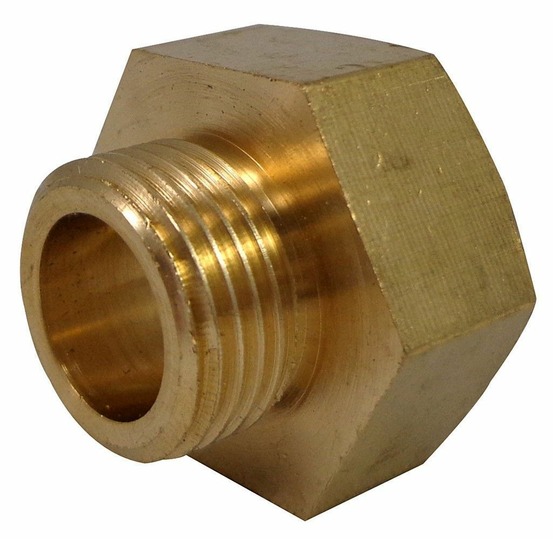 Mamelon à visser laiton f 33 x 42 pour tube en cuivre