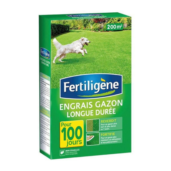 - engrais gazon longue durée 4kg 200m²