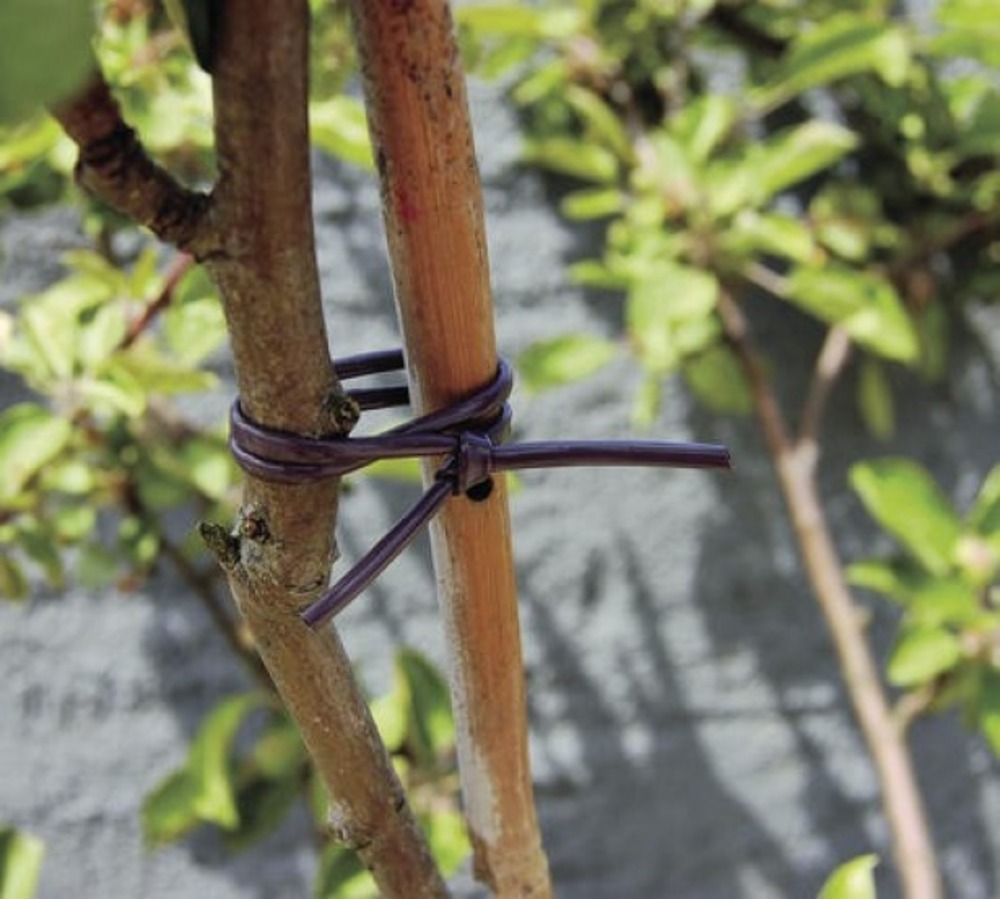 Lien élastique tubulaire - marron - 40m 2,5mm