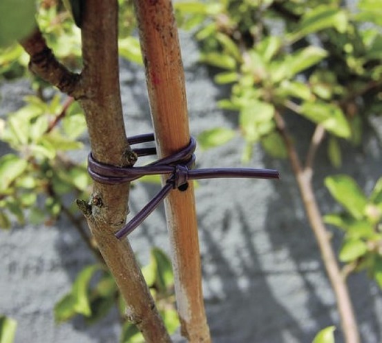 Lien élastique tubulaire - marron - 40m 2,5mm