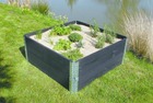 Paillage naturel 95 x 95 cm - pour jardin et potager 100% biodégradable - 500 g/m2